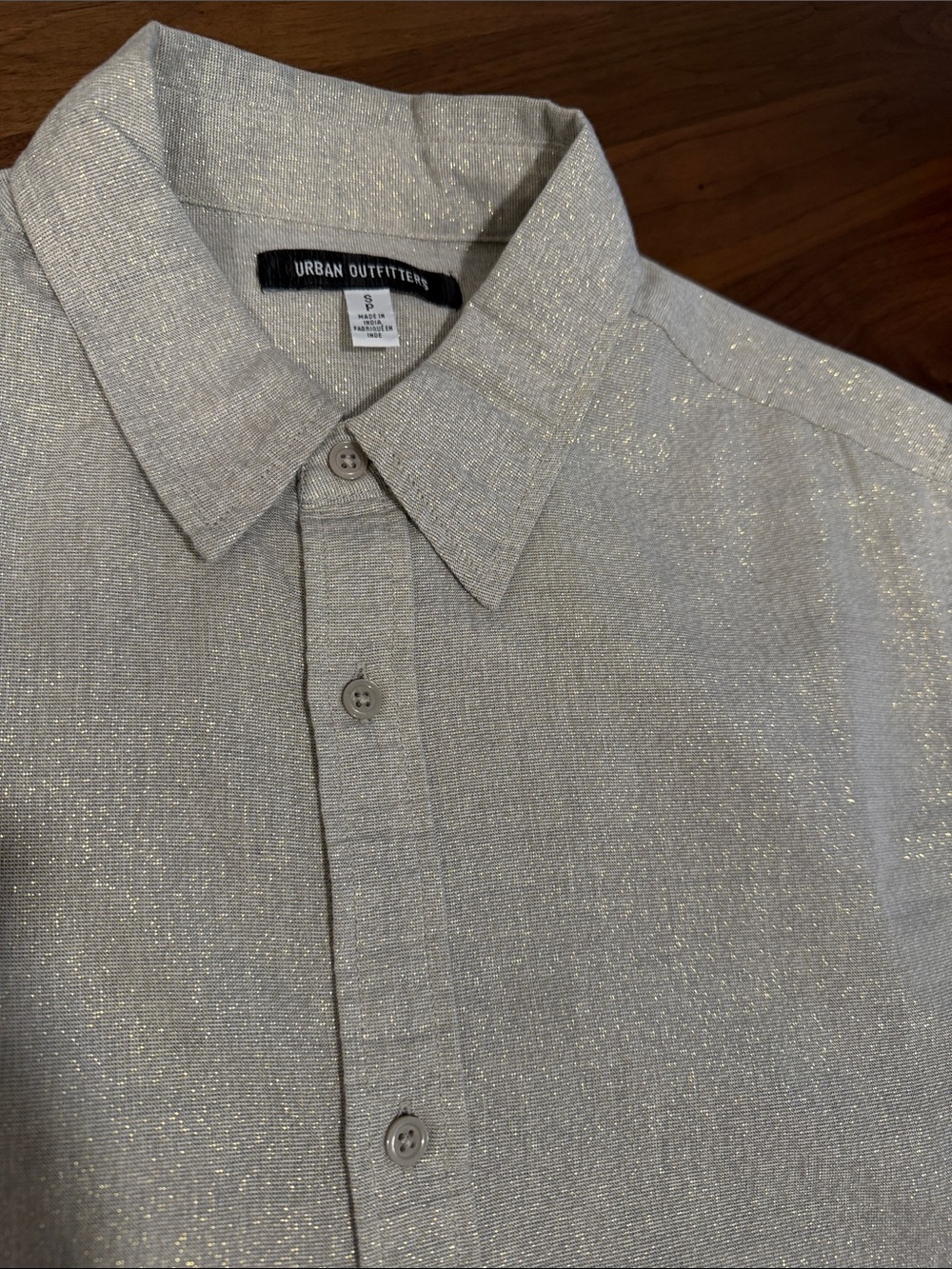 Urban Outfitters Men’s shiny solid long sleeve Shirt